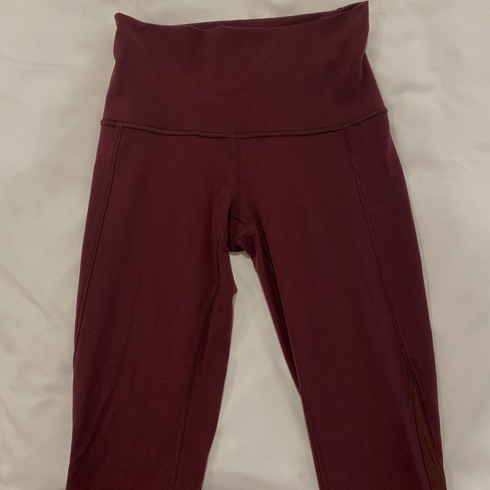 Lululemon Wunder Under Mesh Leg Leggings